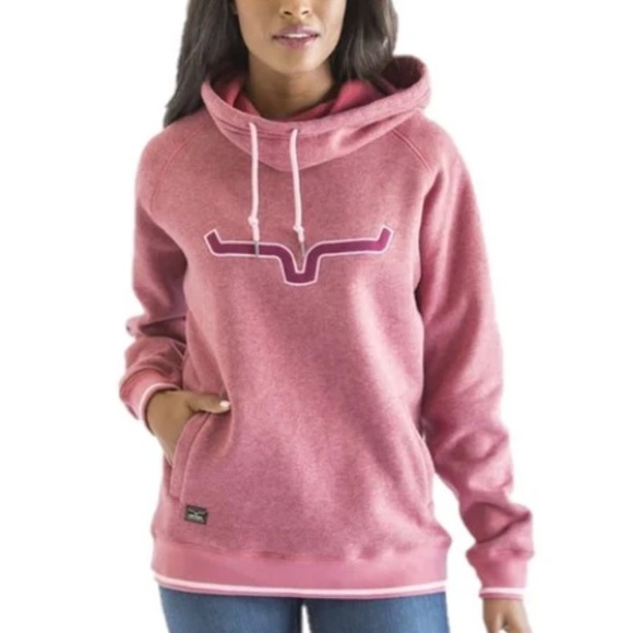 Kimes Ranch Tops - Kimes Ranch Ladies Two Scoops Red Berry Sweatshirt Hoodie 2SCOOP-RED